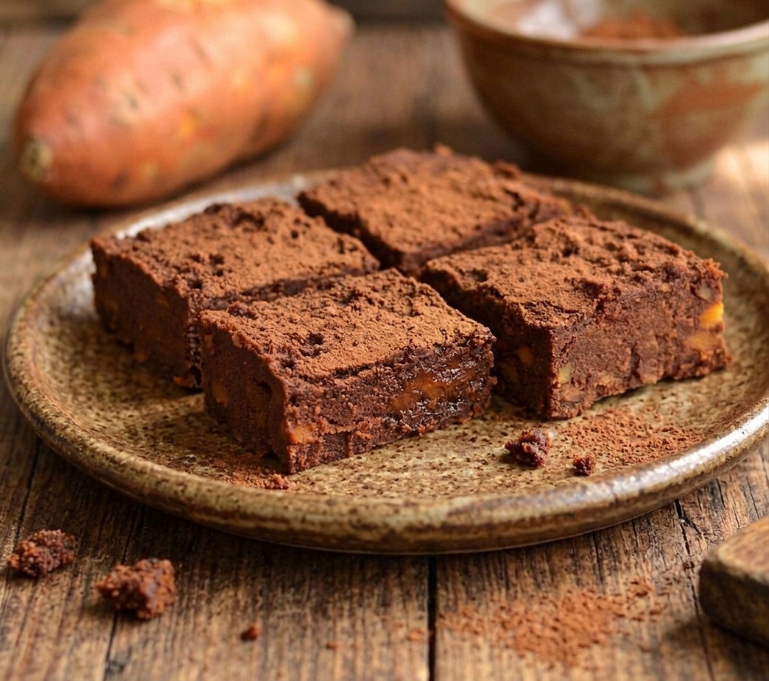 Brownie de Camote sin Azúcar